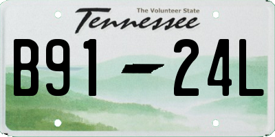 TN license plate B9124L