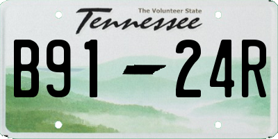 TN license plate B9124R
