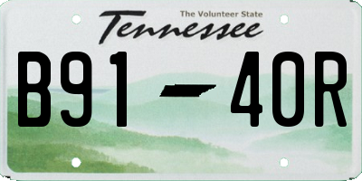 TN license plate B9140R