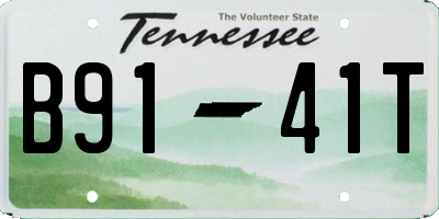TN license plate B9141T