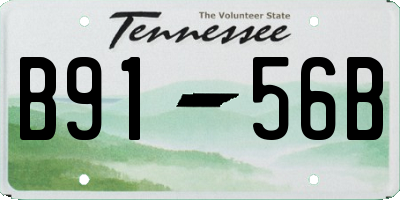 TN license plate B9156B