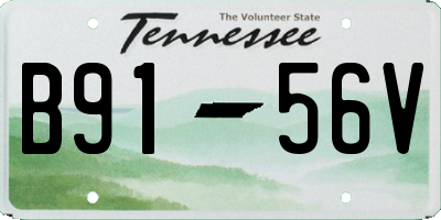 TN license plate B9156V