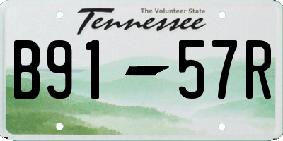 TN license plate B9157R