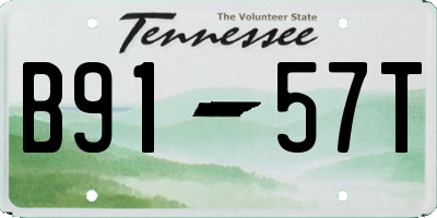 TN license plate B9157T