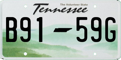 TN license plate B9159G