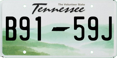 TN license plate B9159J