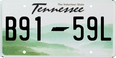 TN license plate B9159L