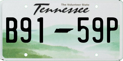 TN license plate B9159P