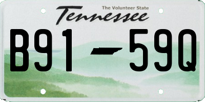 TN license plate B9159Q