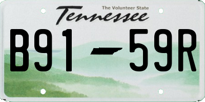 TN license plate B9159R