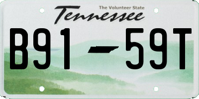 TN license plate B9159T