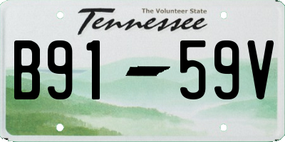 TN license plate B9159V