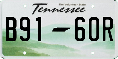TN license plate B9160R