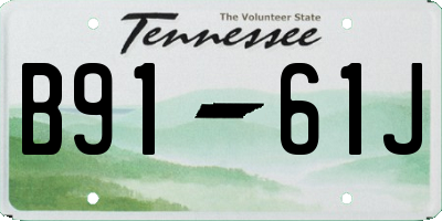 TN license plate B9161J