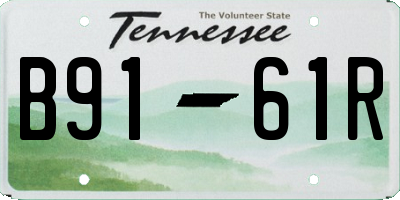 TN license plate B9161R