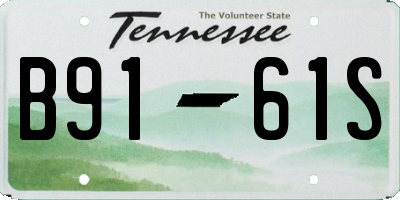 TN license plate B9161S