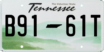 TN license plate B9161T