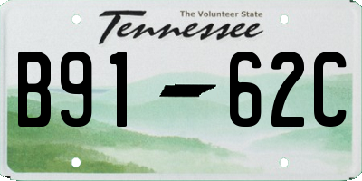 TN license plate B9162C
