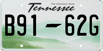 TN license plate B9162G