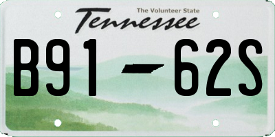 TN license plate B9162S
