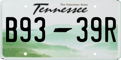 TN license plate B9339R