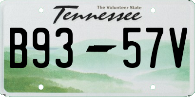 TN license plate B9357V