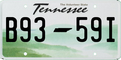 TN license plate B9359I
