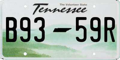TN license plate B9359R