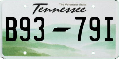 TN license plate B9379I
