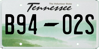 TN license plate B9402S