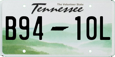 TN license plate B9410L