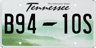 TN license plate B9410S