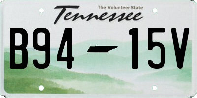 TN license plate B9415V