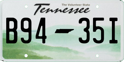 TN license plate B9435I