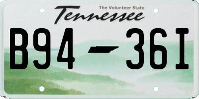 TN license plate B9436I