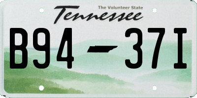 TN license plate B9437I