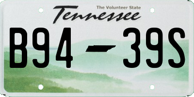 TN license plate B9439S