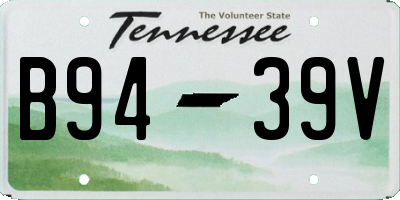 TN license plate B9439V