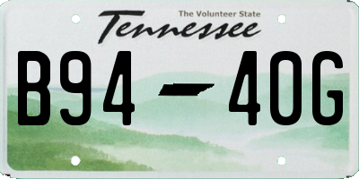 TN license plate B9440G