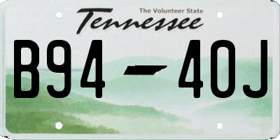TN license plate B9440J