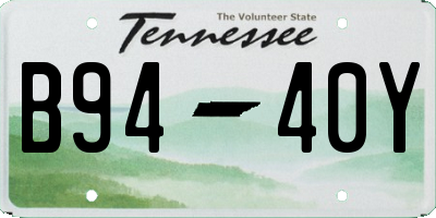 TN license plate B9440Y
