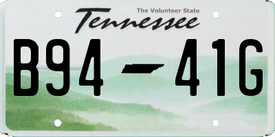 TN license plate B9441G