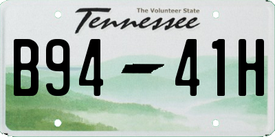 TN license plate B9441H