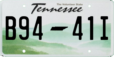 TN license plate B9441I