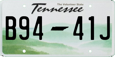 TN license plate B9441J