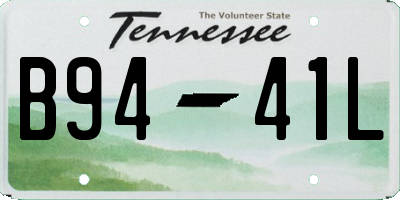 TN license plate B9441L