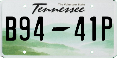TN license plate B9441P