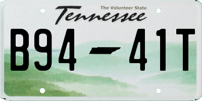 TN license plate B9441T