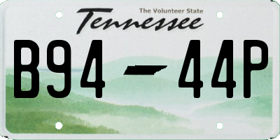 TN license plate B9444P