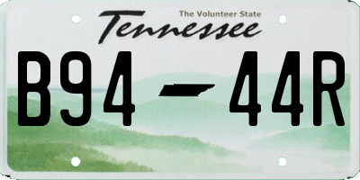 TN license plate B9444R